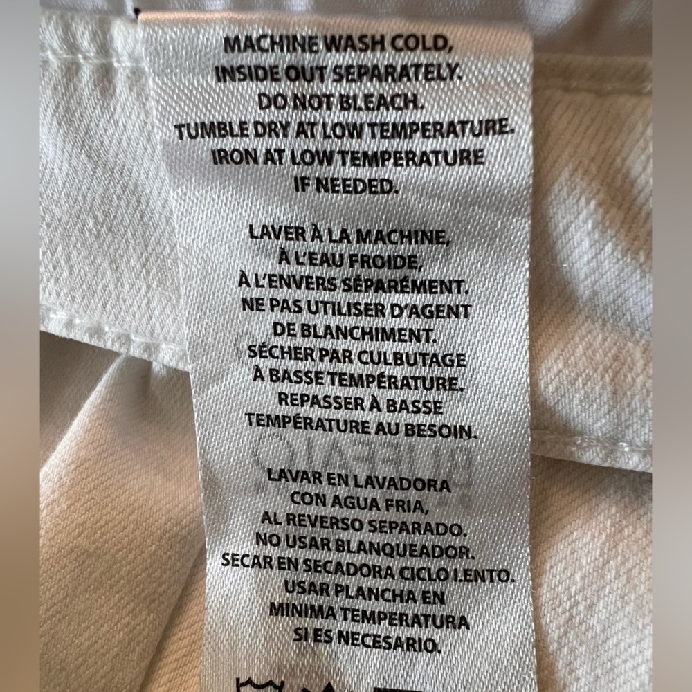 Buffalo David Bitton White Skinny Denim Jeans. Size 8/29 - Picture 5 of 7